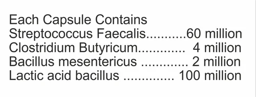 Prebiotic And Probiotic tablet supplement facts