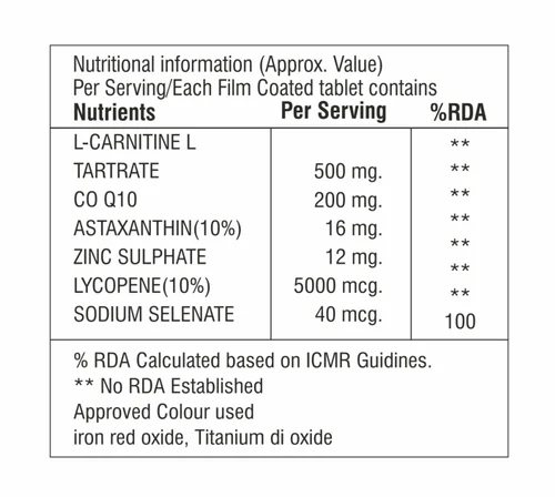 (Co Q-10) supplement facts