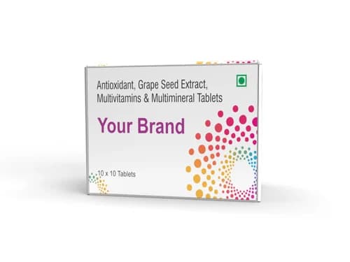 Multivitamin And Multiminerals Tablet packaging